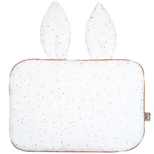 Oreiller plat lapin gaze de coton