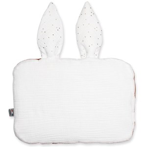 Oreiller plat lapin gaze de coton