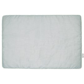 Oreiller plat réversible lin lavé vert