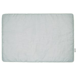 Oreiller plat réversible lin lavé vert