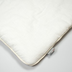 Oreiller plat réversible lin lavé écru