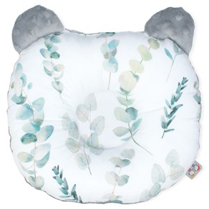 Oreiller, coussin anti tête plate gris