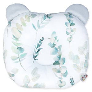Oreiller, coussin anti tête plate gris