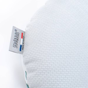 Coussin anti-tête plate réversible gris