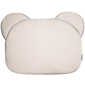Oreiller extra plat ourson en gaze de