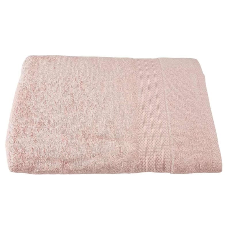 Serviette rose quartz en bambou drap de douche 70x140cm rose