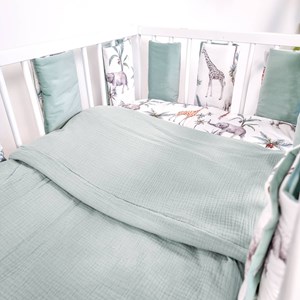 Oreiller plat en coton percale safari