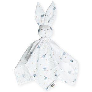Doudou plat lapin, bleuet