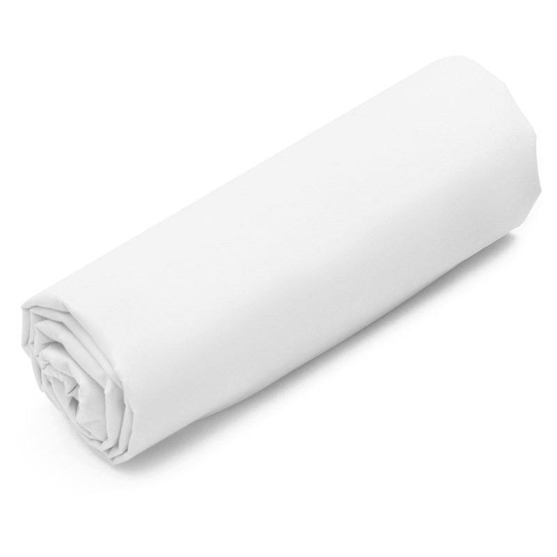 Drap-housse coton blanc 70x140 cm