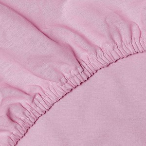 Drap-housse coton rose 60x120