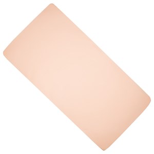 Drap housse coton jersey uni pêche