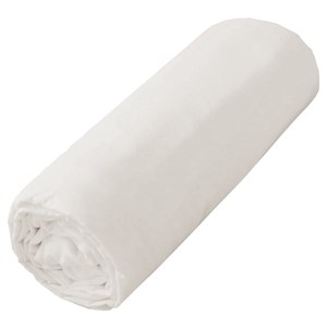 Drap housse en coton jersey beige