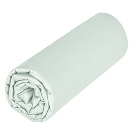Drap housse en coton jersey vert amande