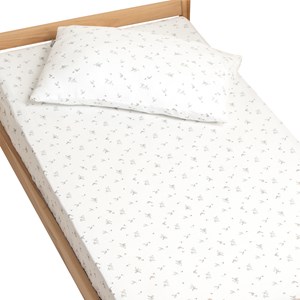 Drap-housse gaze de coton melody blanc
