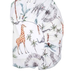 Drap-housse en satin de coton safari