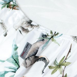 Drap-housse satin coton safari vert de