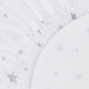 Drap-housse coton stella blanc 70x140 cm