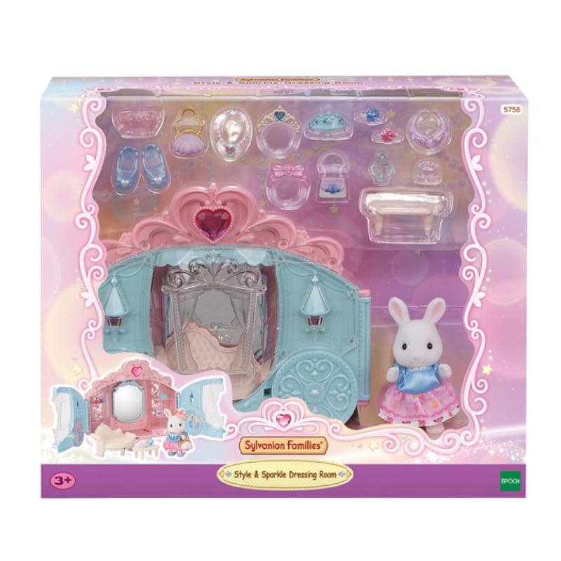 5758 sylvanian families le dressing de princesse