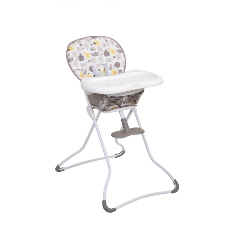 Chaise-haute snack n'stow impression avec des fruits