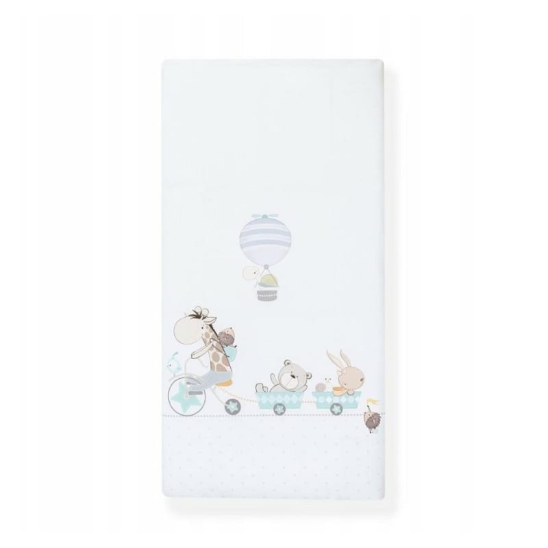 Parure lit bébé amovible girafe-bicicleta - bleu