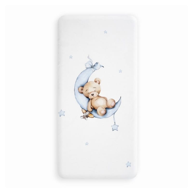 Parure lit bébé amovible oso-luna estrellas - bleu