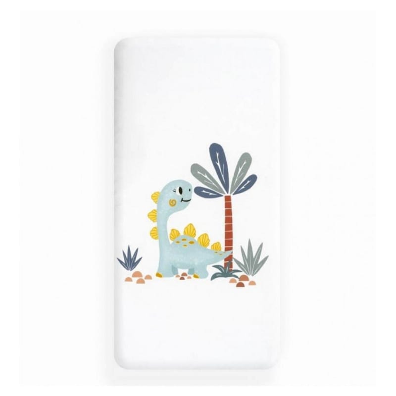 Parure lit bébé amovible dinosaures palmera - blanc