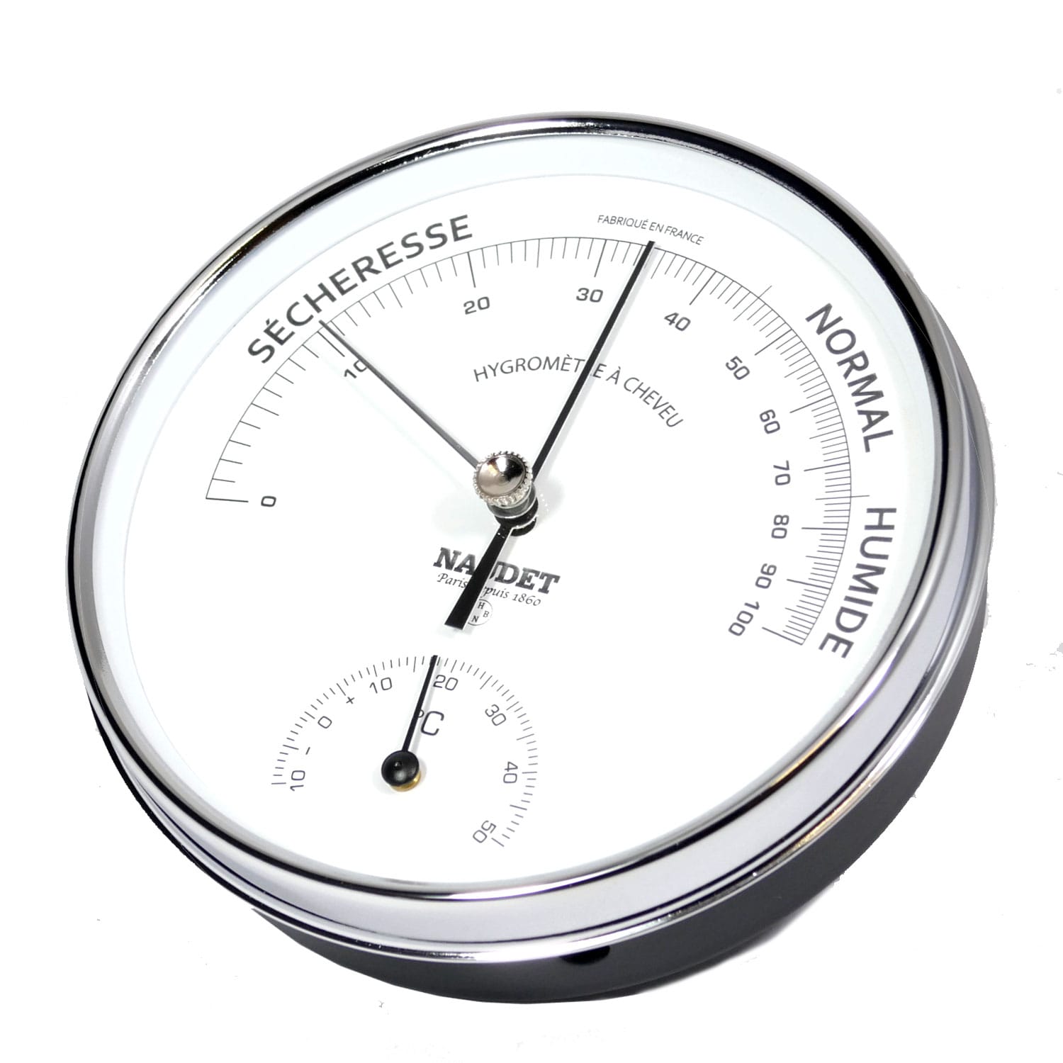 Hygromètre-thermomètre naudet ø110mm