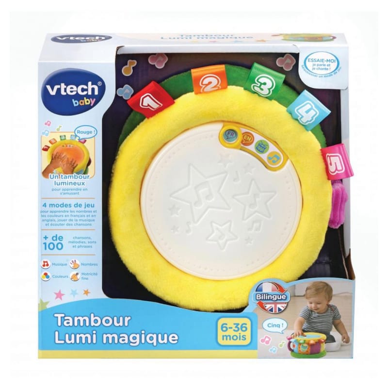 Tambour lumi magique en tissus