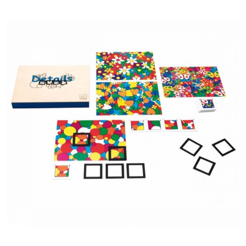 Trouver le détail - jeu multicolore - jeu montessori