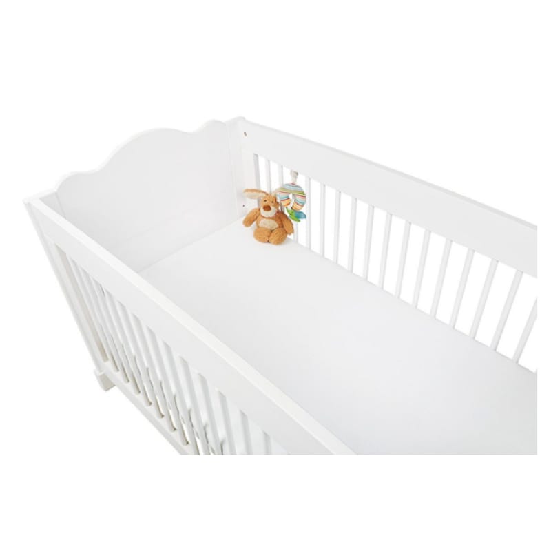 Pinolino drap-housses en jersey pour lits de bébé en double kit blanc