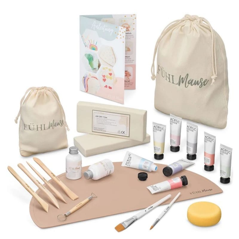Coffret poterie pate a modeler sechage naturel