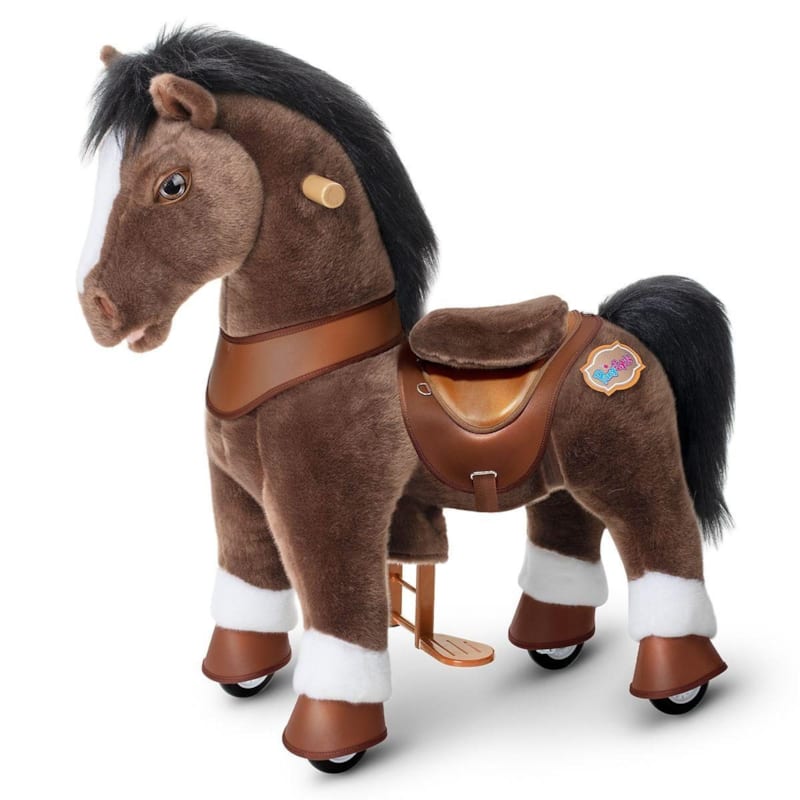 Cheval porteur enfant modele y marron