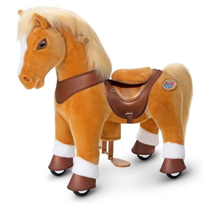 Cheval porteur enfant modele y marron clair