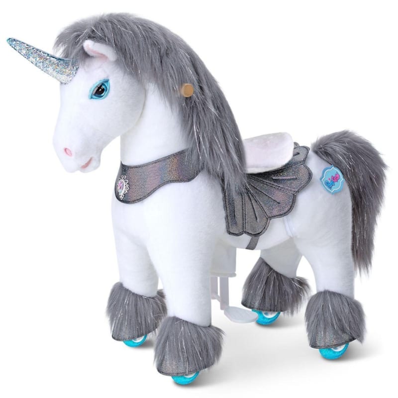 Cheval porteur enfant modele y licorne grise