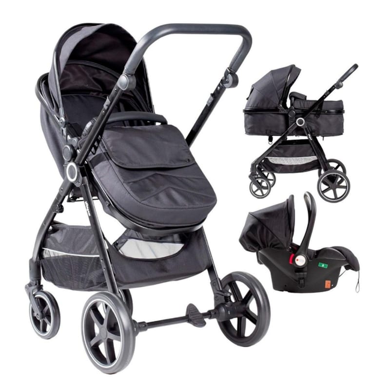 Poussette 3 en 1 versa - noir