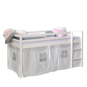 Lit mi-haut étoiles 90x200 avec matelas