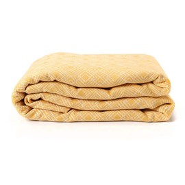 Echarpe jacquard-nomade ocre-4,60 m