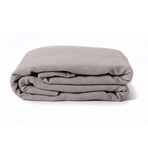 Echarpe sergé brisé-gris vintage-3,60 m