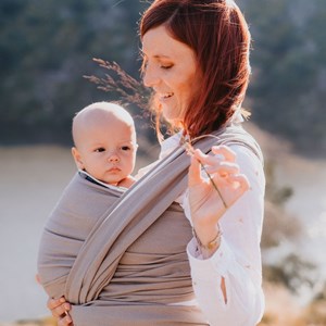 Echarpe sergé brisé-gris vintage-3,60 m