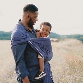 Echarpe sergé brisé-bleu fregate-3,60 m