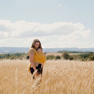 Echarpe sergé brisé - tournesol - Jaune - M