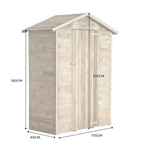 Abri de rangement en bois chloé 1.05 m²