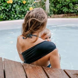 Aquabulle porte-bébé d'appoint - noir -