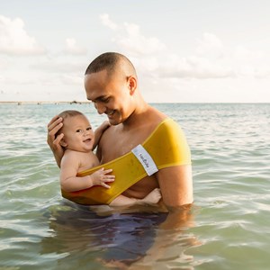 Aquabulle porte-bébé d'appoint - safran - l Moutarde - L