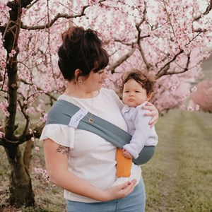 Hop'la porte-bébé d'appoint - menthe - Vert d'eau - XS-S