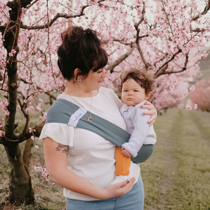 Hop'la porte-bébé d'appoint - menthe -