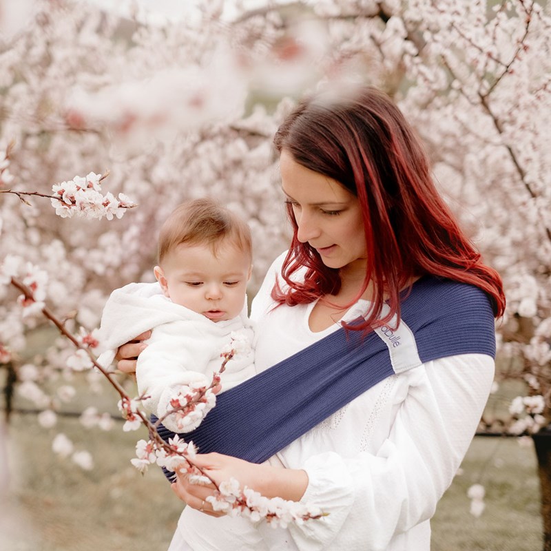 Hop'la porte-bébé d'appoint - marine -