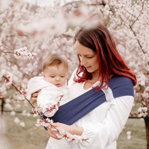 Hop'la porte-bébé d'appoint - marine - Bleu foncé - L