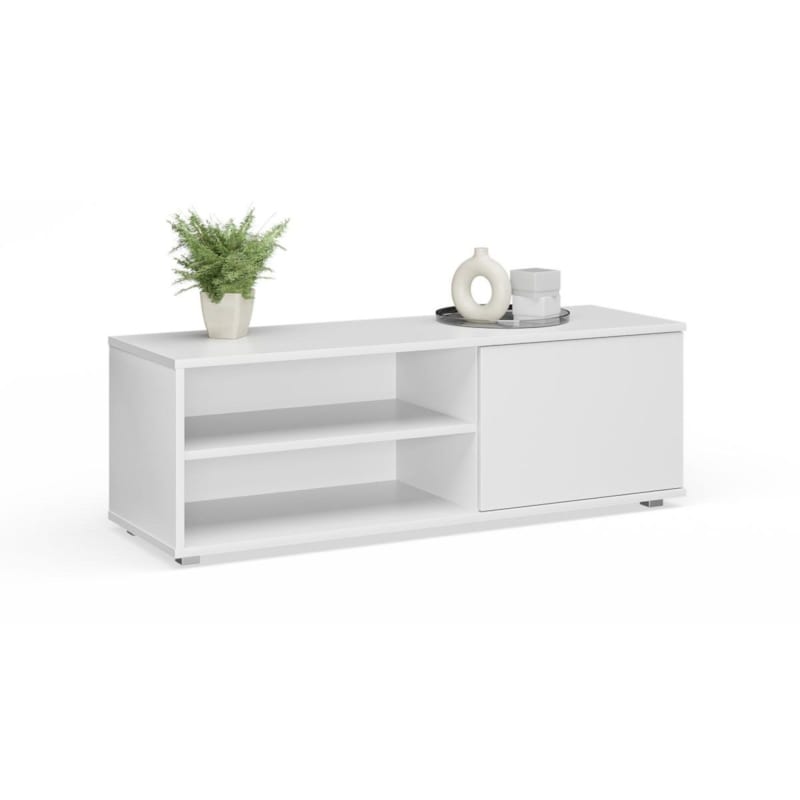 Meuble tv viva 110 cm - blanc