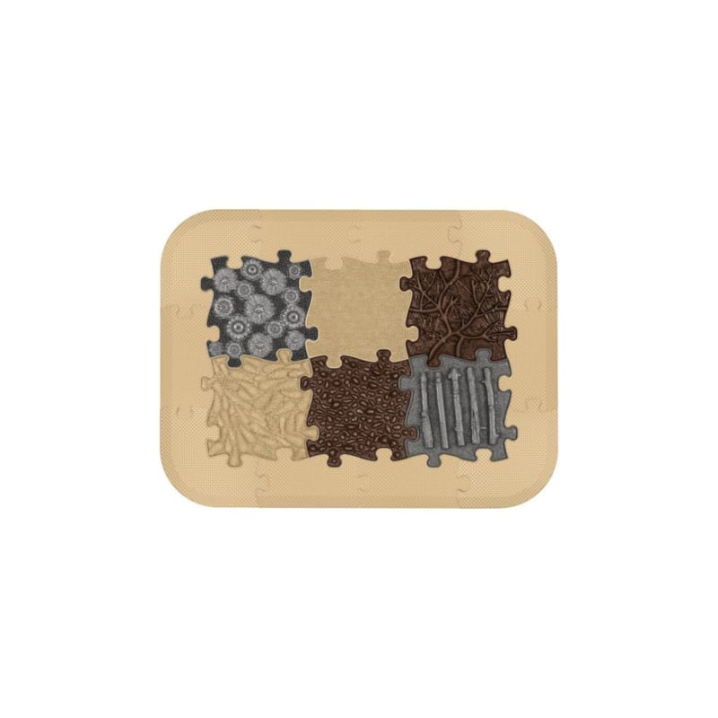 Tapis sensoriel muffik ensemble senior - 16 pièces, beige, graphite, marron